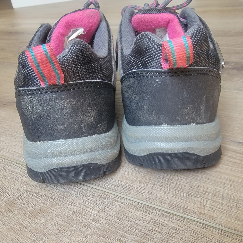 Mountain Warehouse Kids Girls Stampede Waterproof Hiking Shoes Grey Pink US Sz 2